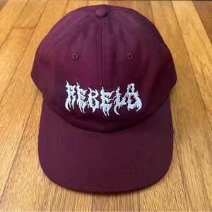 NEW REBEL 8 Maroon SnapBack Dad Hat